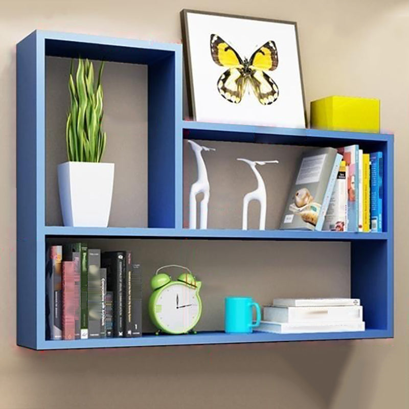 Wall Mounted Bookshelf Scandinavian Style Bookcase for Study Room and Office