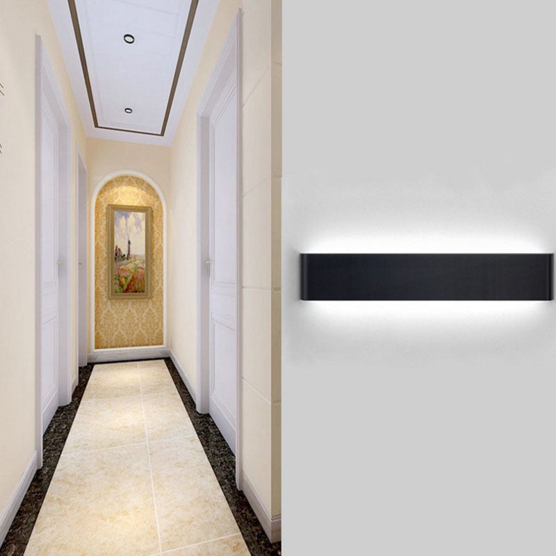 1-Light Wall Mount Light Modern Style LED Wall Sconce Light with Acrylic Shade