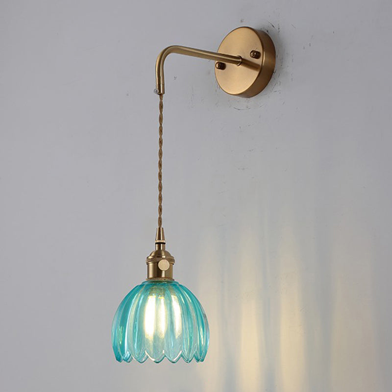 1 lumières murales géométriques légères idées d'éclairage mural en verre de style industriel