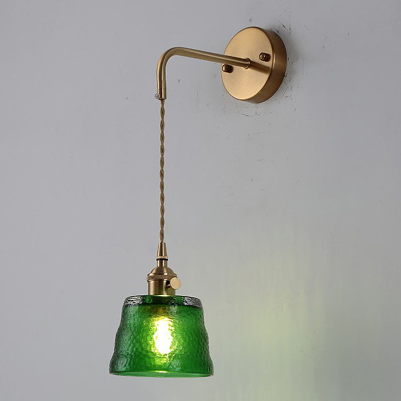 1 lumières murales géométriques légères idées d'éclairage mural en verre de style industriel