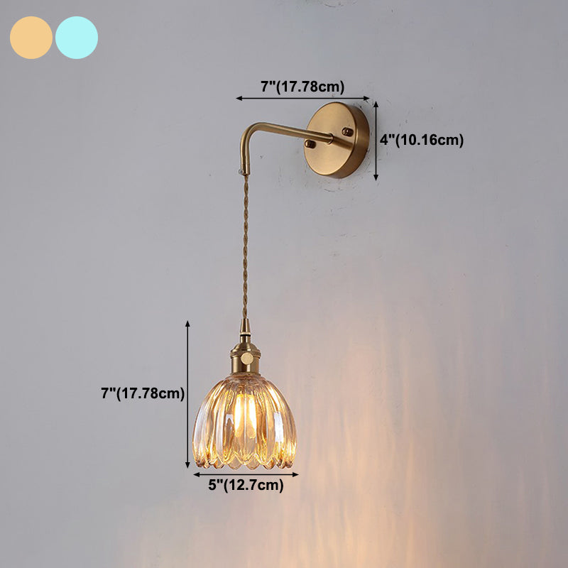 1 lumières murales géométriques légères idées d'éclairage mural en verre de style industriel