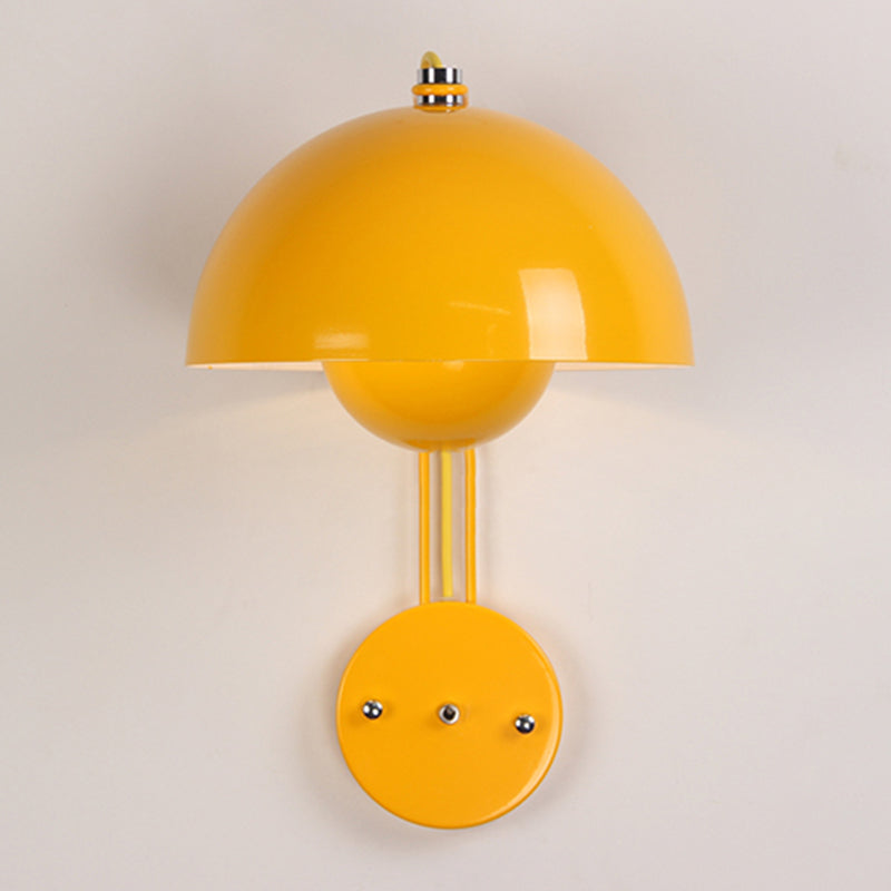 Metal Round Shape Wall Mount Lighting Nordic Macaroon 1-Light Wall Mounted Light Fixture