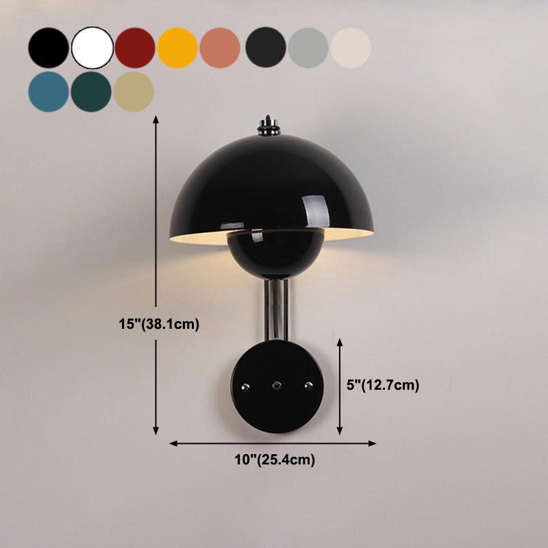 Metal Round Shape Wall Mount Lighting Nordic Macaroon 1-Light Wall Mounted Light Fixture