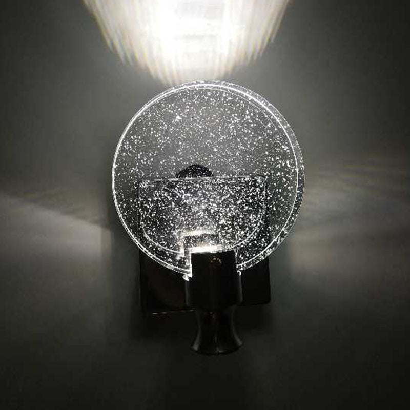 Lampade a parete rotonda in stile contemporaneo Crystal 1 illuminazione da parete