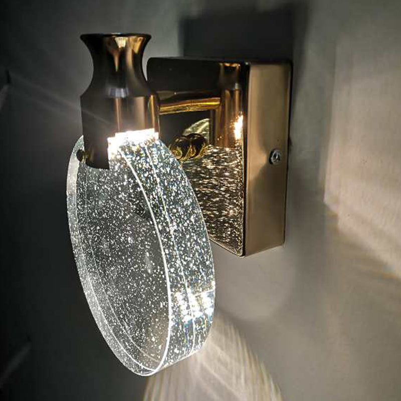 Lampade a parete rotonda in stile contemporaneo Crystal 1 illuminazione da parete