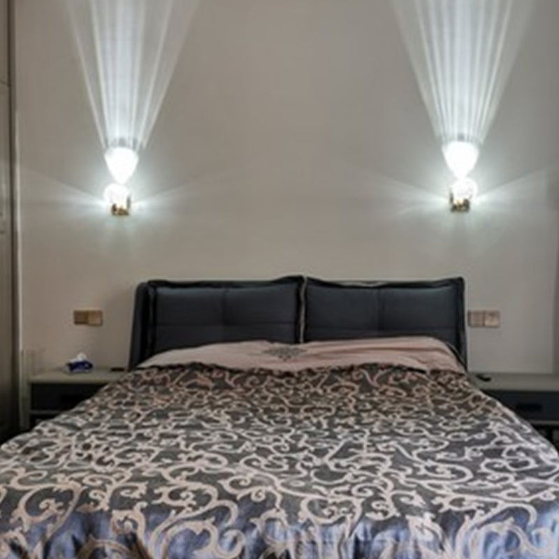 Lampade a parete rotonda in stile contemporaneo Crystal 1 illuminazione da parete