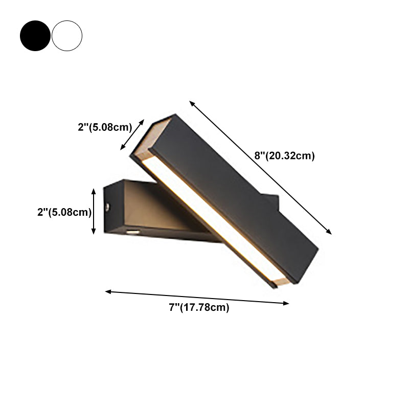 Estilo moderno de forma geométrica Medina de pared de metal 1 iluminación de pared de luz para dormitorio