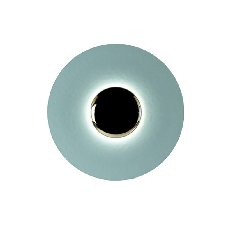 Luz de pared de estilo posmoderno Luz de apliques de pared de 1 luz con sombra de hierro para sala de estar