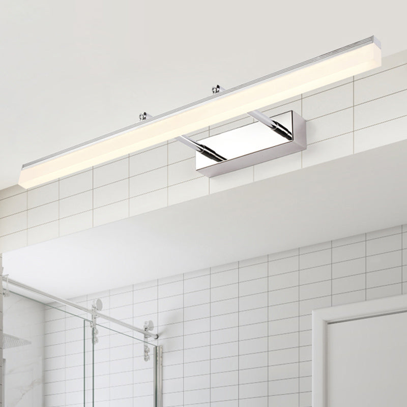 Éclairage mural de forme de style moderne métal 1 appliques murales légères pour salle de bain