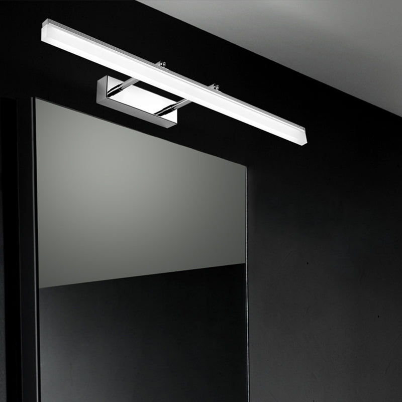 Éclairage mural de forme de style moderne métal 1 appliques murales légères pour salle de bain