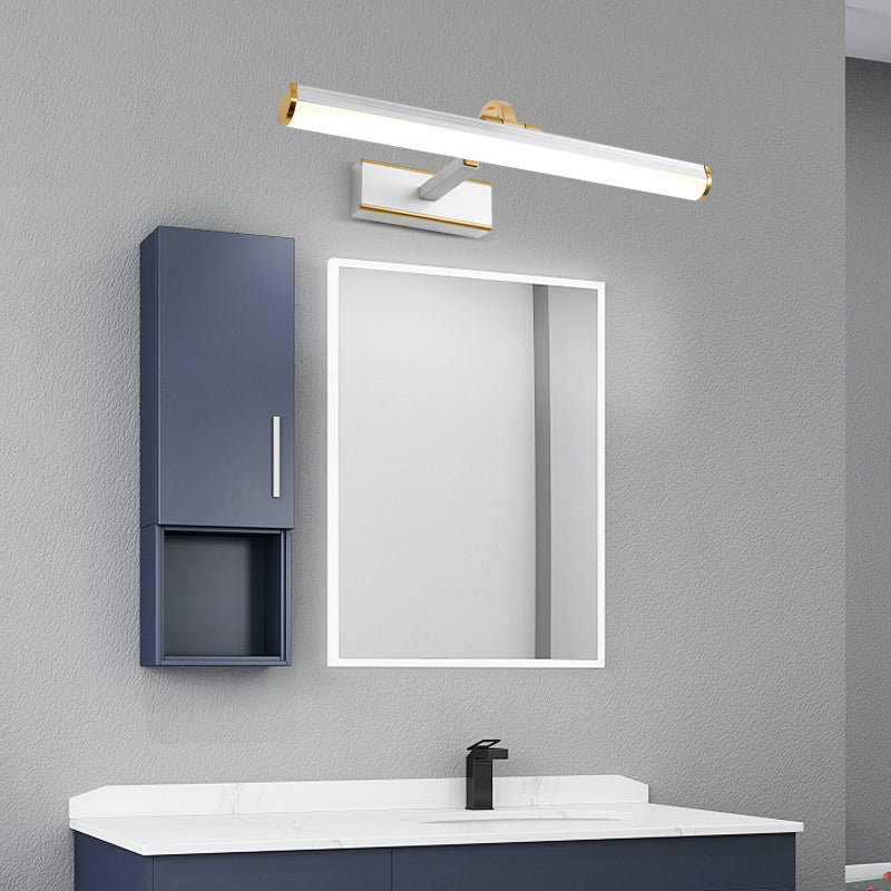 Éclairage mural de forme linéaire de style moderne 1 appliques murales légères pour salle de douche