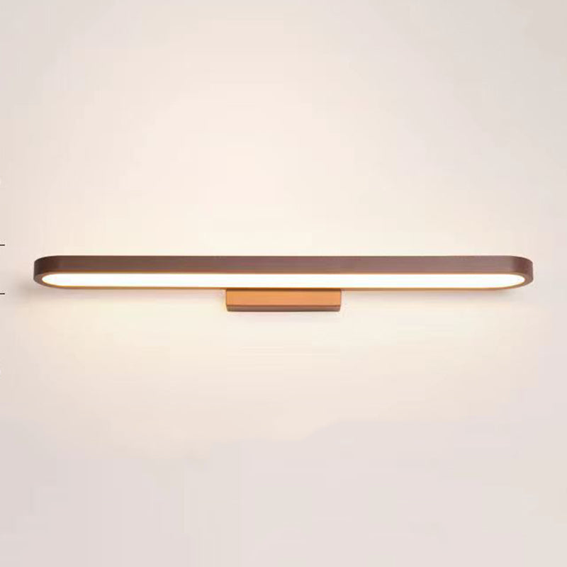 Modern LED Vanity Light Strip Shape Mirror Front Light with Acrylic Shade for Bathroom