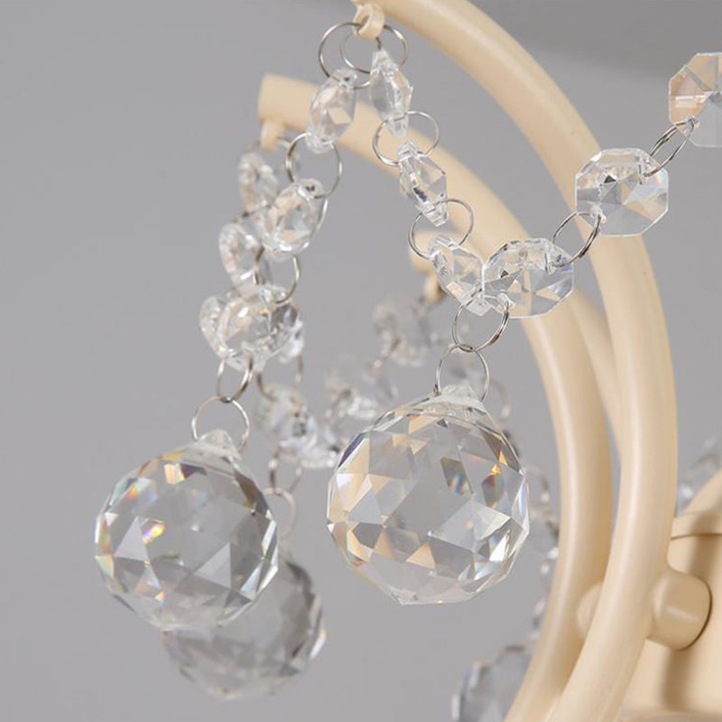 Traditional Unique Chandelier Lights Crystal Chandelier Lighting Fixtures in White