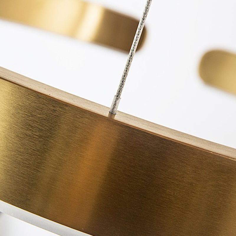 Linear Pendant Lighting Fixture Modern Style LED Hanging Chandelier for Sitting Room