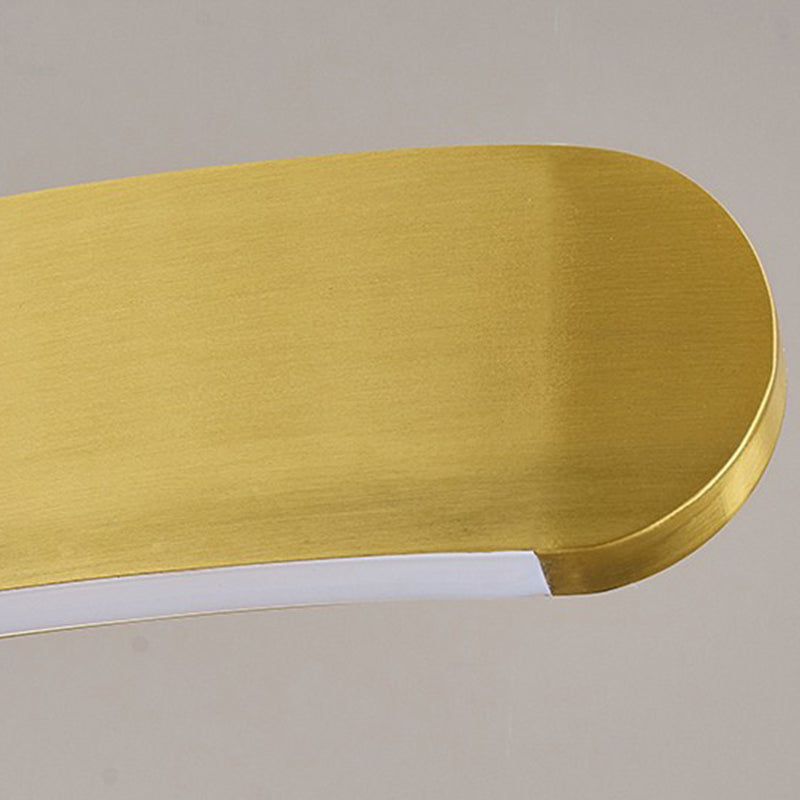 Linear Pendant Lighting Fixture Modern Style LED Hanging Chandelier for Sitting Room