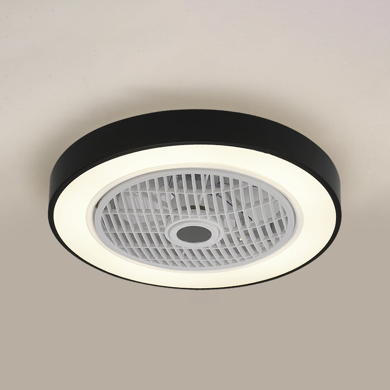 Lámpara de montaje de lavado de led redondo lámpara de ventilador de metal moderno accesorio de luz semi descarga