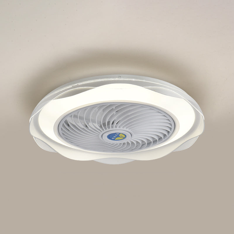 Lámpara de montaje de lavado de led redondo lámpara de ventilador de metal moderno accesorio de luz semi descarga