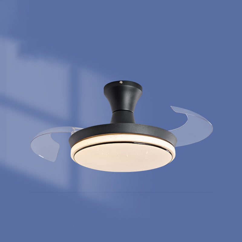 Invisibles Blades ventilateur de la fréquence de lumière Conversion de la chambre pour enfants LED LED LETHER