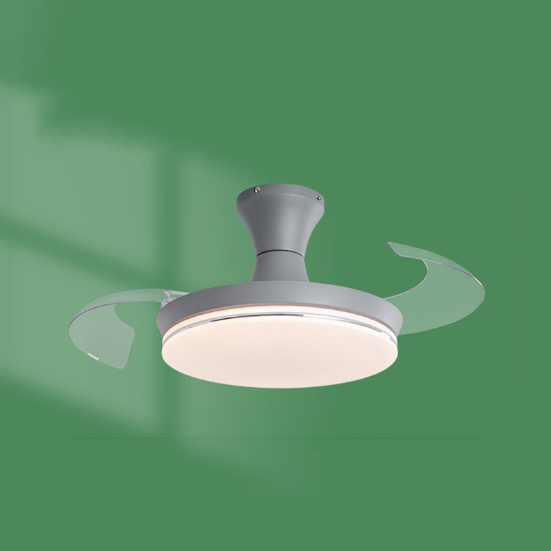 Invisibles Blades ventilateur de la fréquence de lumière Conversion de la chambre pour enfants LED LED LETHER