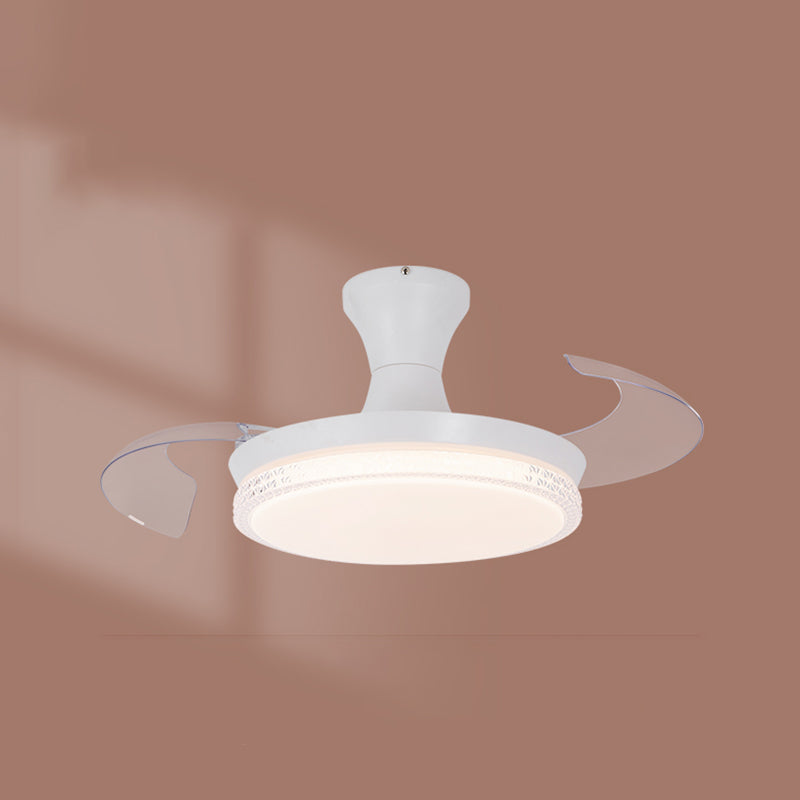 Invisibles Blades ventilateur de la fréquence de lumière Conversion de la chambre pour enfants LED LED LETHER