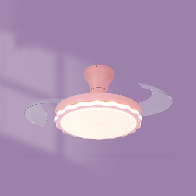 Invisibles Blades ventilateur de la fréquence de lumière Conversion de la chambre pour enfants LED LED LETHER