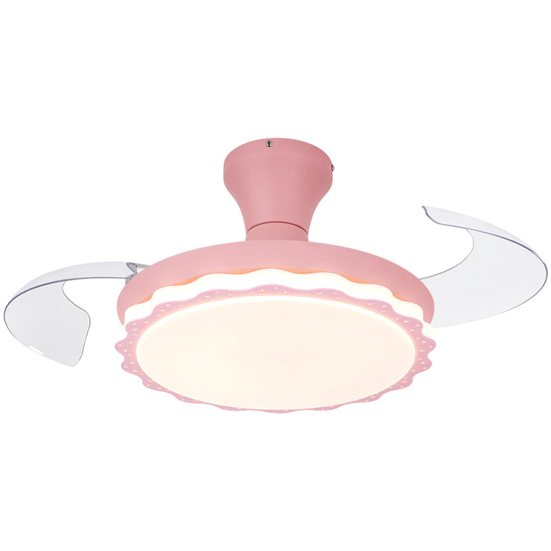 Invisibles Blades ventilateur de la fréquence de lumière Conversion de la chambre pour enfants LED LED LETHER