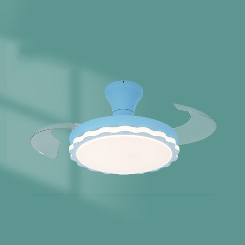 Invisibles Blades ventilateur de la fréquence de lumière Conversion de la chambre pour enfants LED LED LETHER