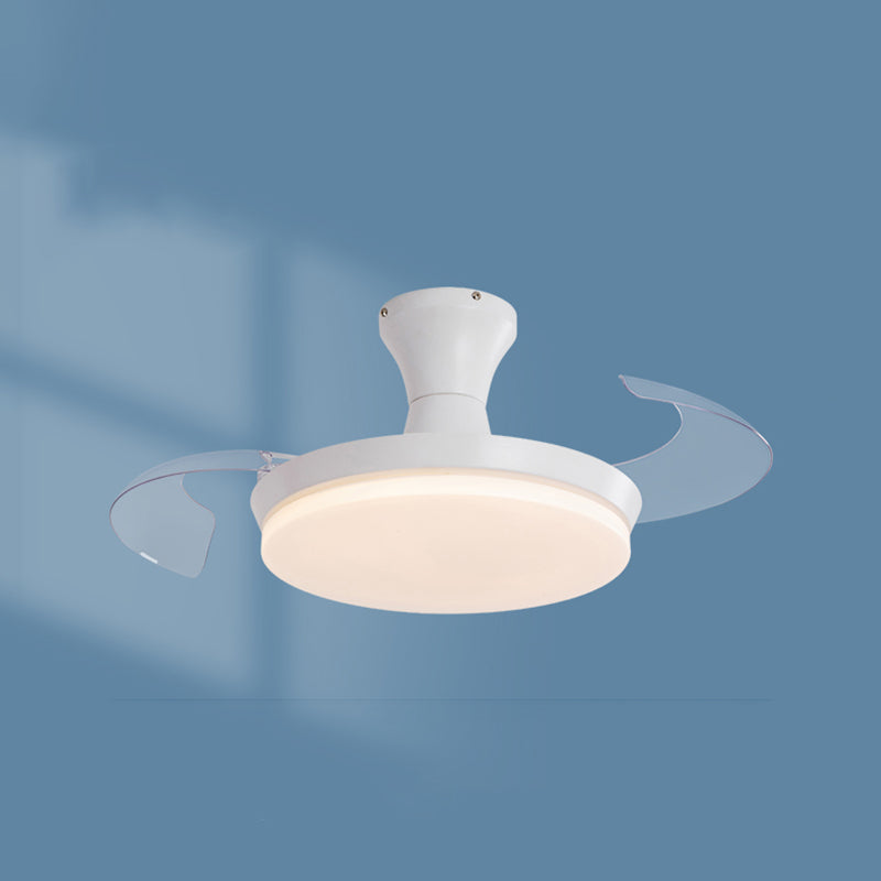 Invisibles Blades ventilateur de la fréquence de lumière Conversion de la chambre pour enfants LED LED LETHER