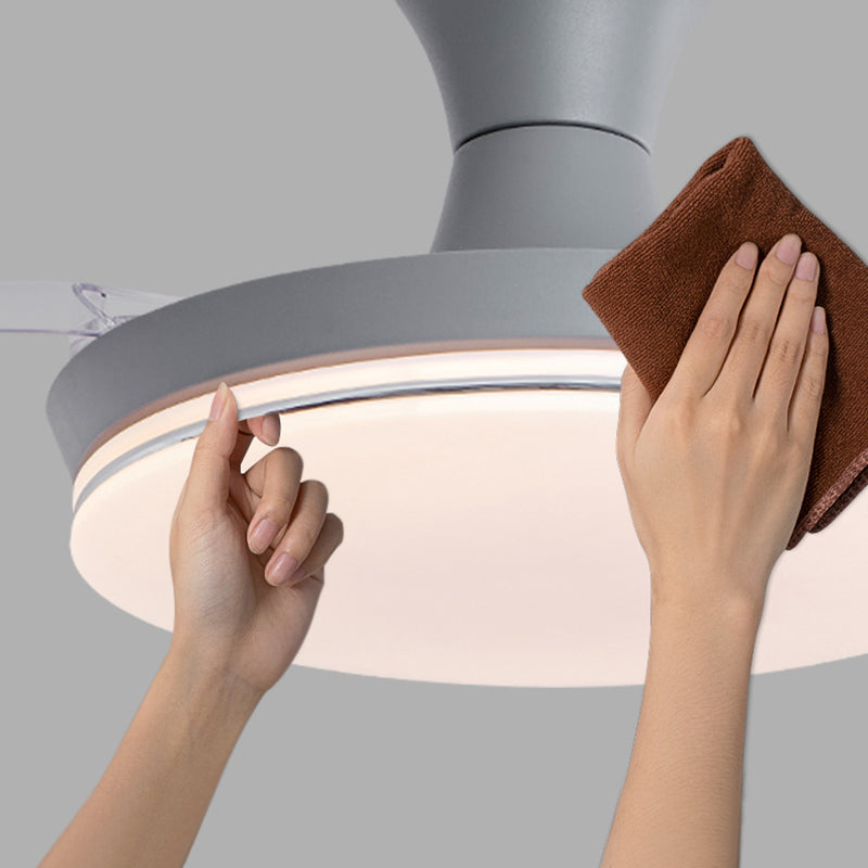 Invisibles Blades ventilateur de la fréquence de lumière Conversion de la chambre pour enfants LED LED LETHER