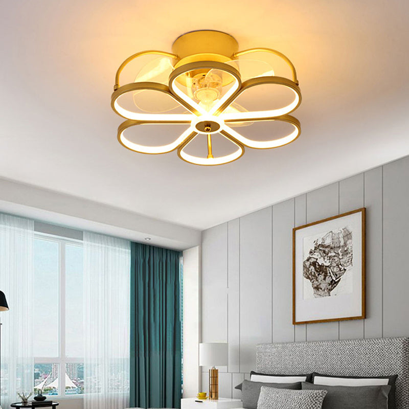 Moderne Deckenventilator Leiche LED Deckenhalterung mit Metall für Schlafzimmer