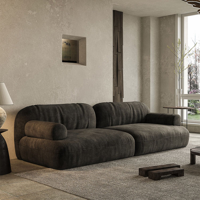 Modern Custom Sofa 39"W Loose Back Couch with Recessed Arm for Living Room