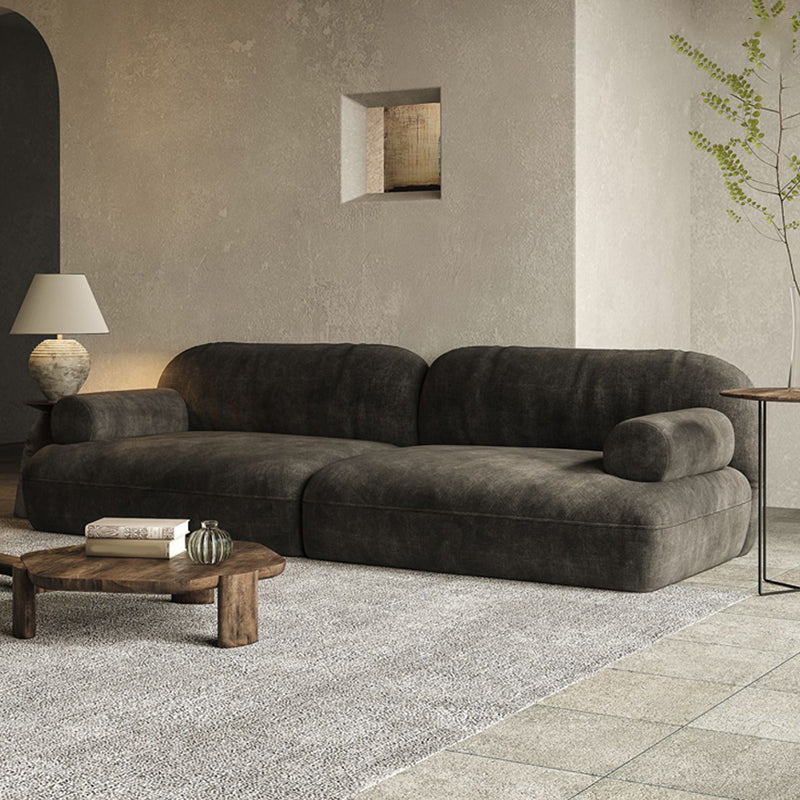 Modern Custom Sofa 39"W Loose Back Couch with Recessed Arm for Living Room
