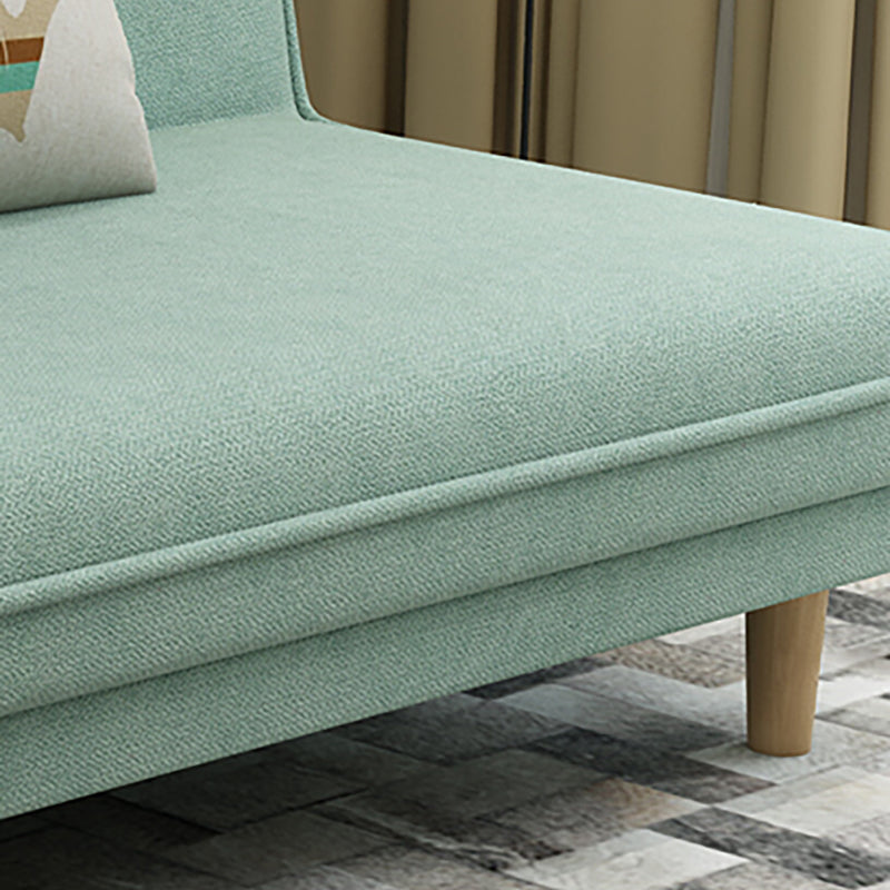 Fabric Adjustable Sleeper Sofa Split Back 59"/66.93"/70.87" Wide Armless Sofa Bed