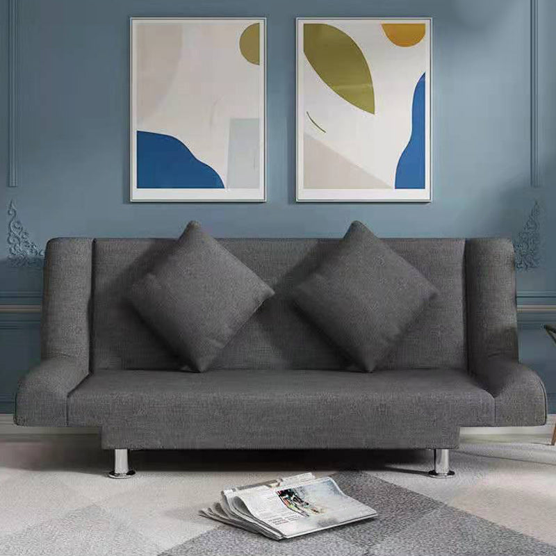 Modern Linen Sofa 23"W Tight Back Armless Couch for Living Room