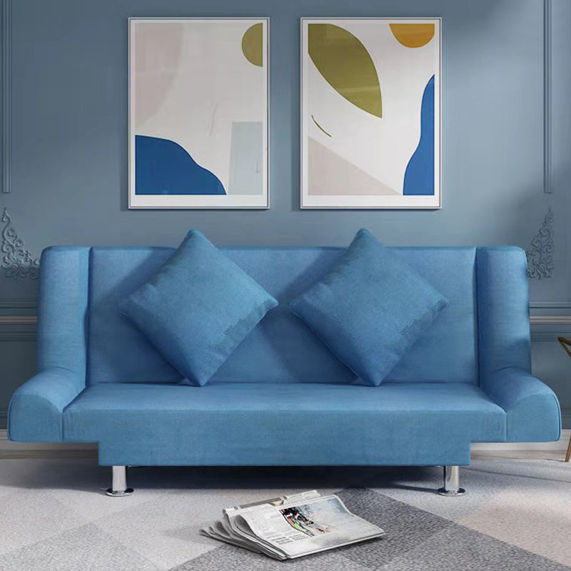 Modern Linen Sofa 23"W Tight Back Armless Couch for Living Room