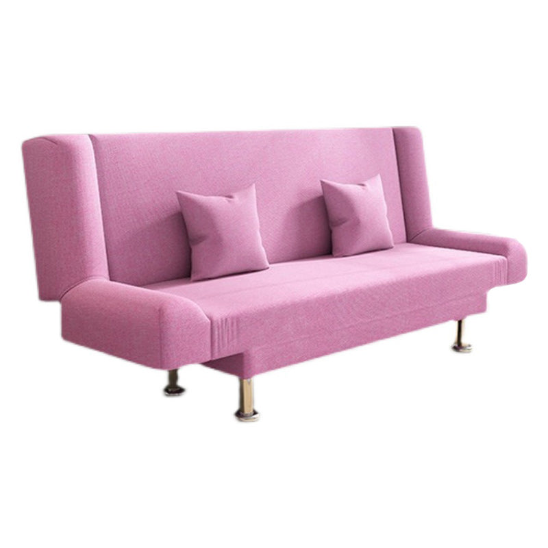 Modern Linen Sofa 23"W Tight Back Armless Couch for Living Room
