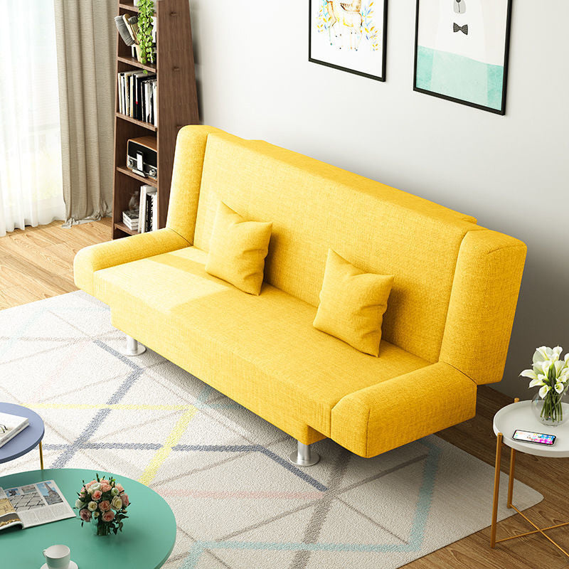 Modern Linen Sofa 23"W Tight Back Armless Couch for Living Room