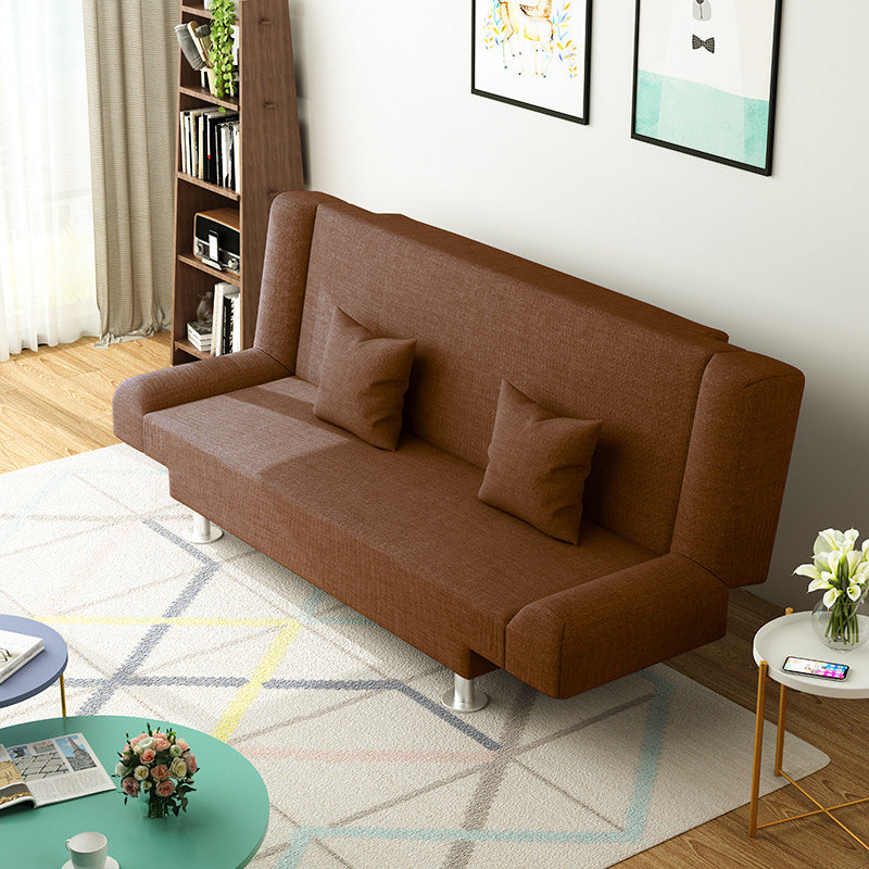 Modern Linen Sofa 23"W Tight Back Armless Couch for Living Room
