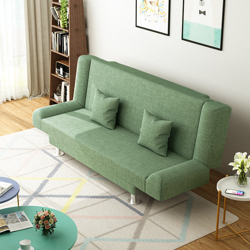 Modern Linen Sofa 23"W Tight Back Armless Couch for Living Room