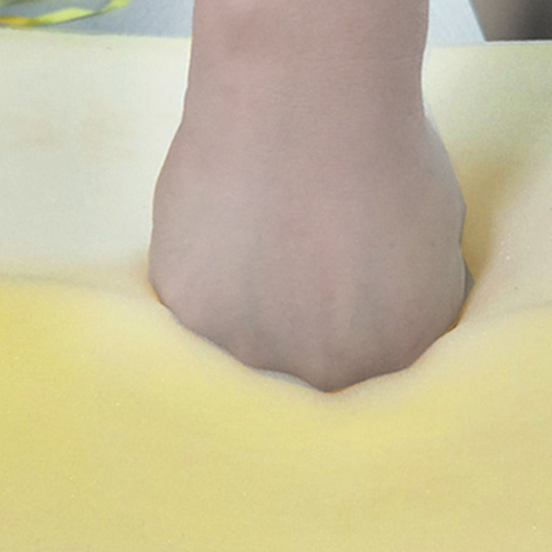 Contemporary Reversible Sectional Linen/Faux Leather Sofa with Ottoman for Four People