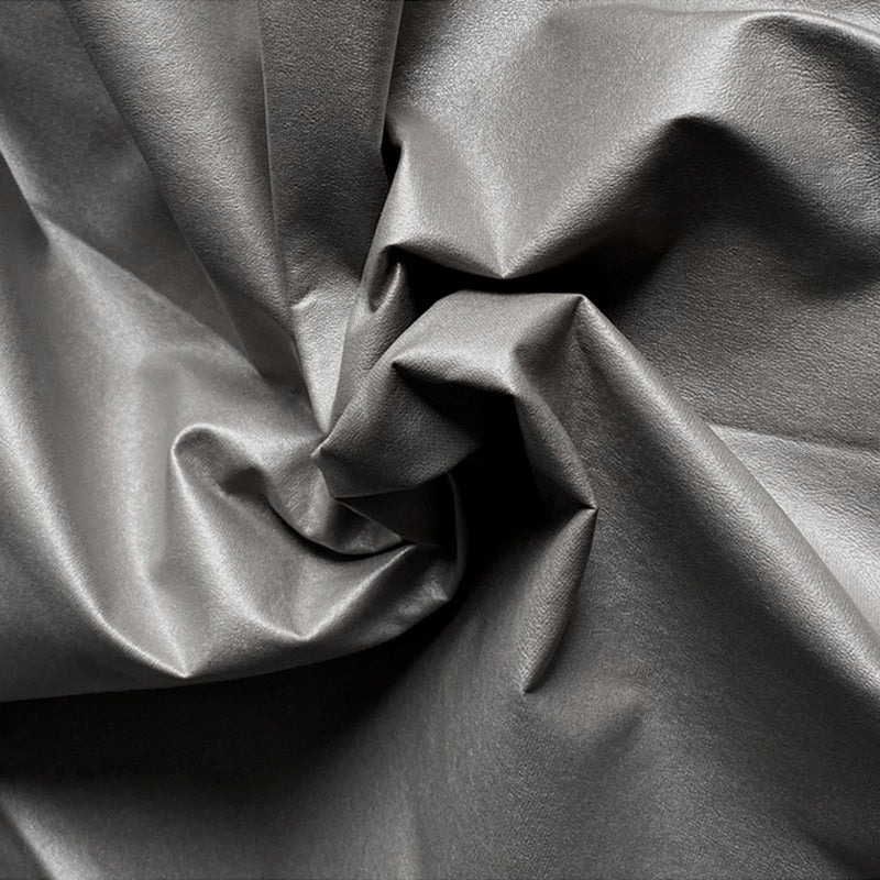 Contemporary Right Hand Facing Sectional Faux Leather Corner Sofa with Ottoman