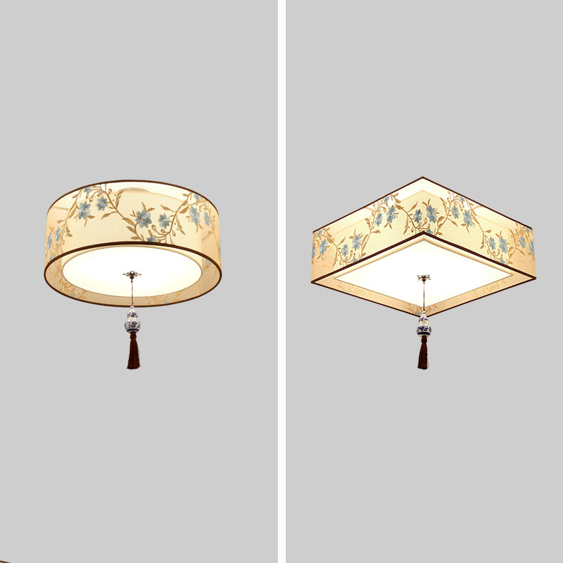 Creative Geometric Ceiling Fixture Contemporary Clothing Flush Mount Light