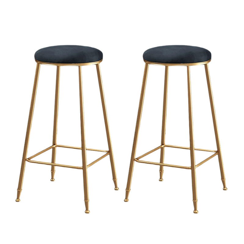 Minimalist Design Stackable Stools for Home Use Backless Barstool with Cushion