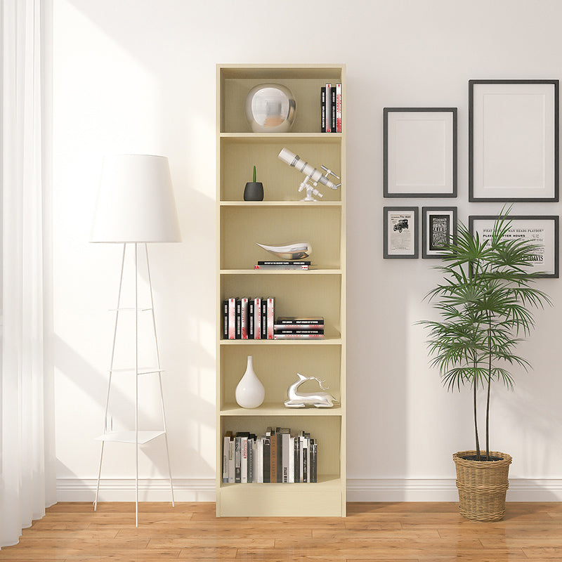 Scandinavian Manufactured Wood Standard Bookshelf Vertical Closed Back Bookcase