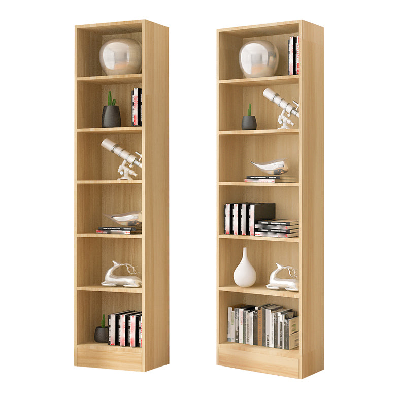 Scandinavian Manufactured Wood Standard Bookshelf Vertical Closed Back Bookcase