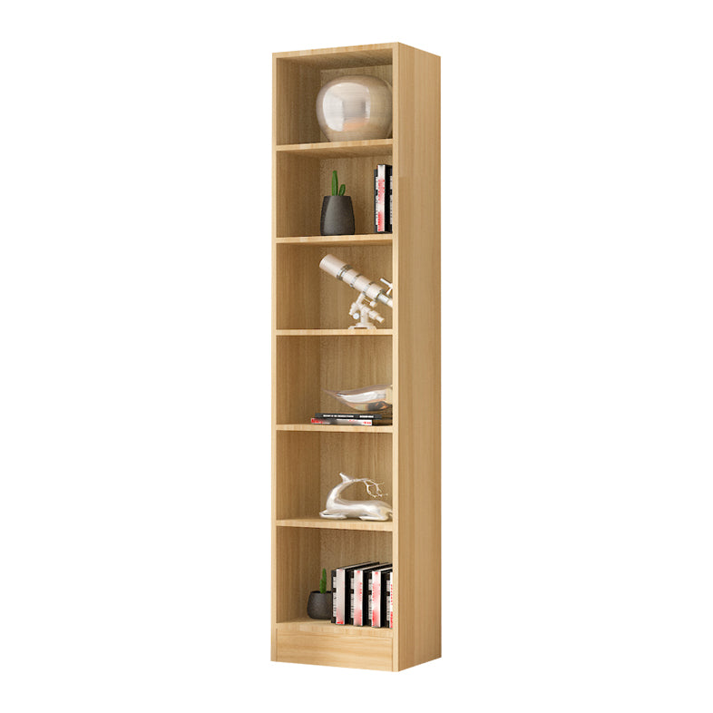 Scandinavian Manufactured Wood Standard Bookshelf Vertical Closed Back Bookcase