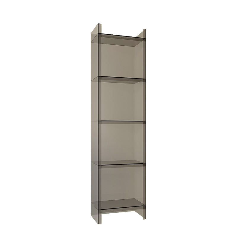 Acrylic Bookshelf Scandinavian Style Closed Back Bookcase for Home Office Study Room