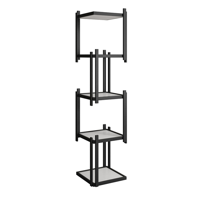 Glam Style Open Bookshelf Vertical Shelf Bookcase for Home Office