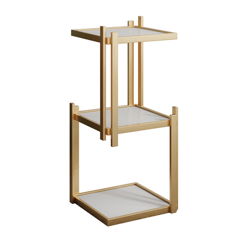 Glam Style Open Bookshelf Vertical Shelf Bookcase for Home Office
