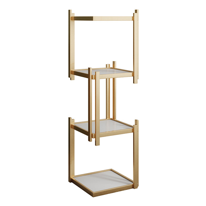 Glam Style Open Bookshelf Vertical Shelf Bookcase for Home Office